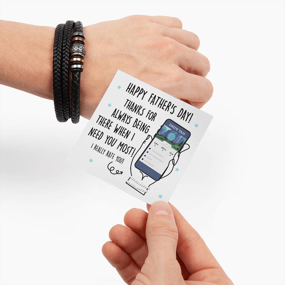Bracelet Gift For Dad - Dad's Taxi