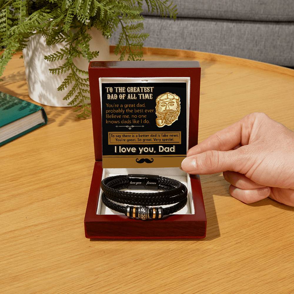Bracelet Gift For Dad - The Best Ever