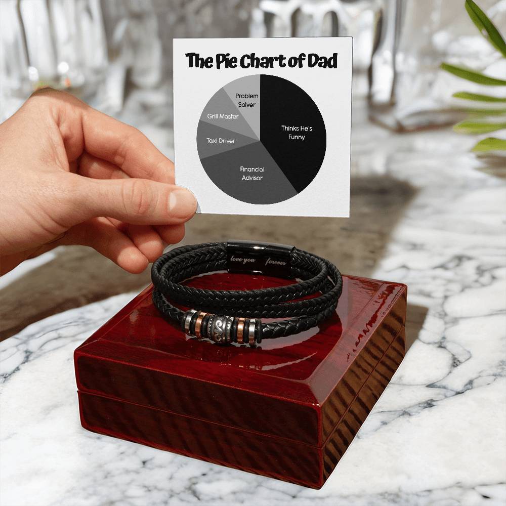 Bracelet Gift For Dad - Pie Chart