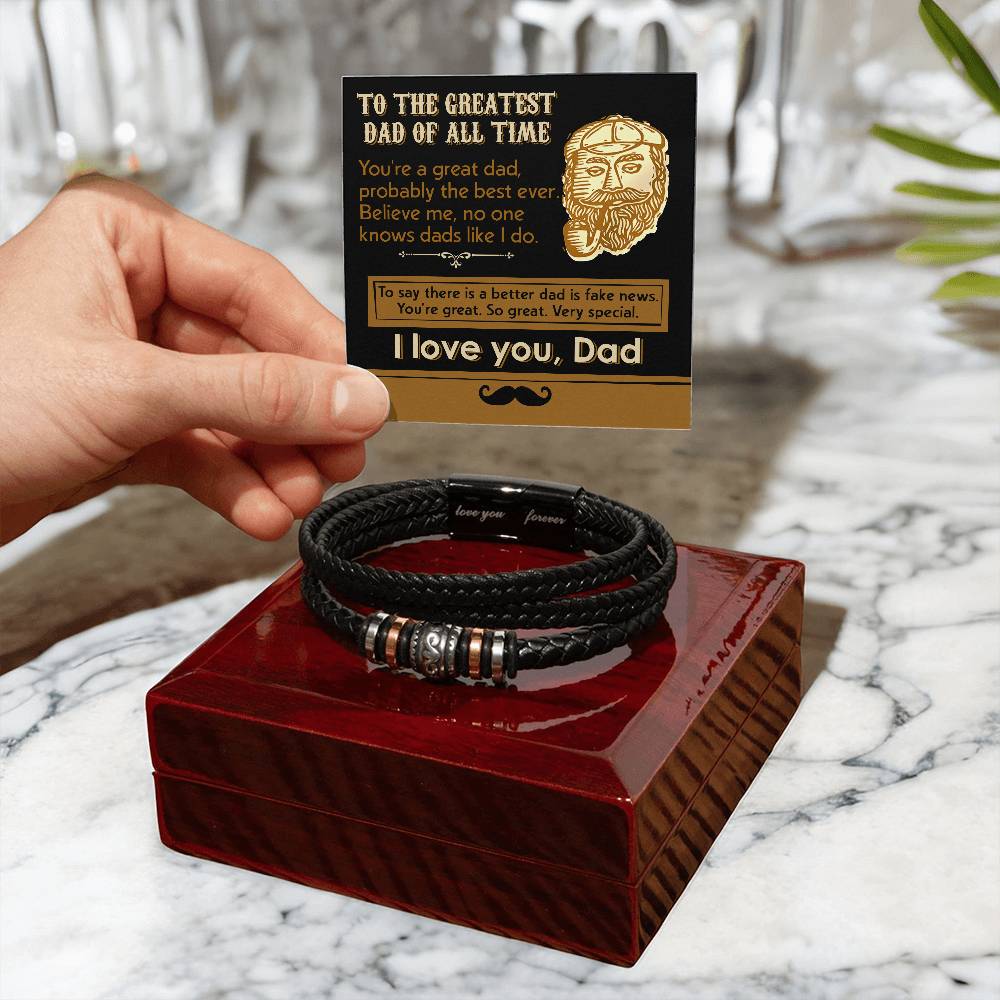 Bracelet Gift For Dad - The Best Ever