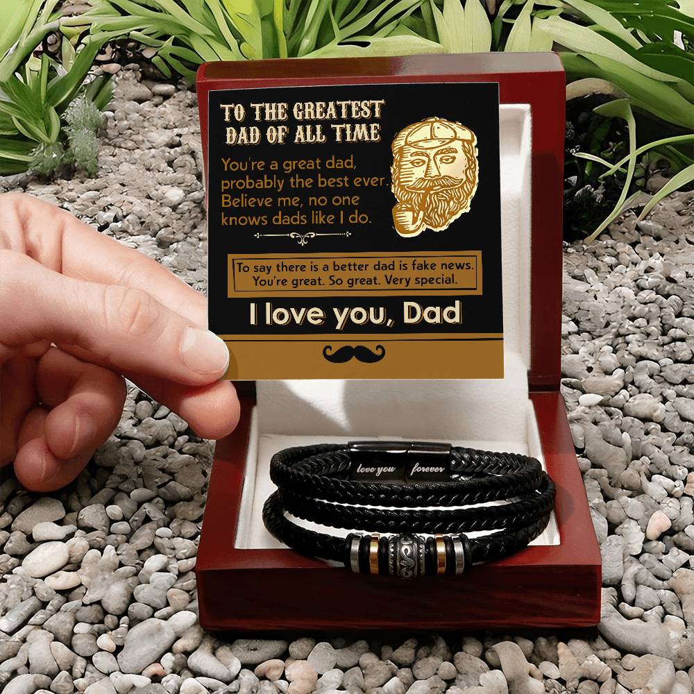 Bracelet Gift For Dad - The Best Ever