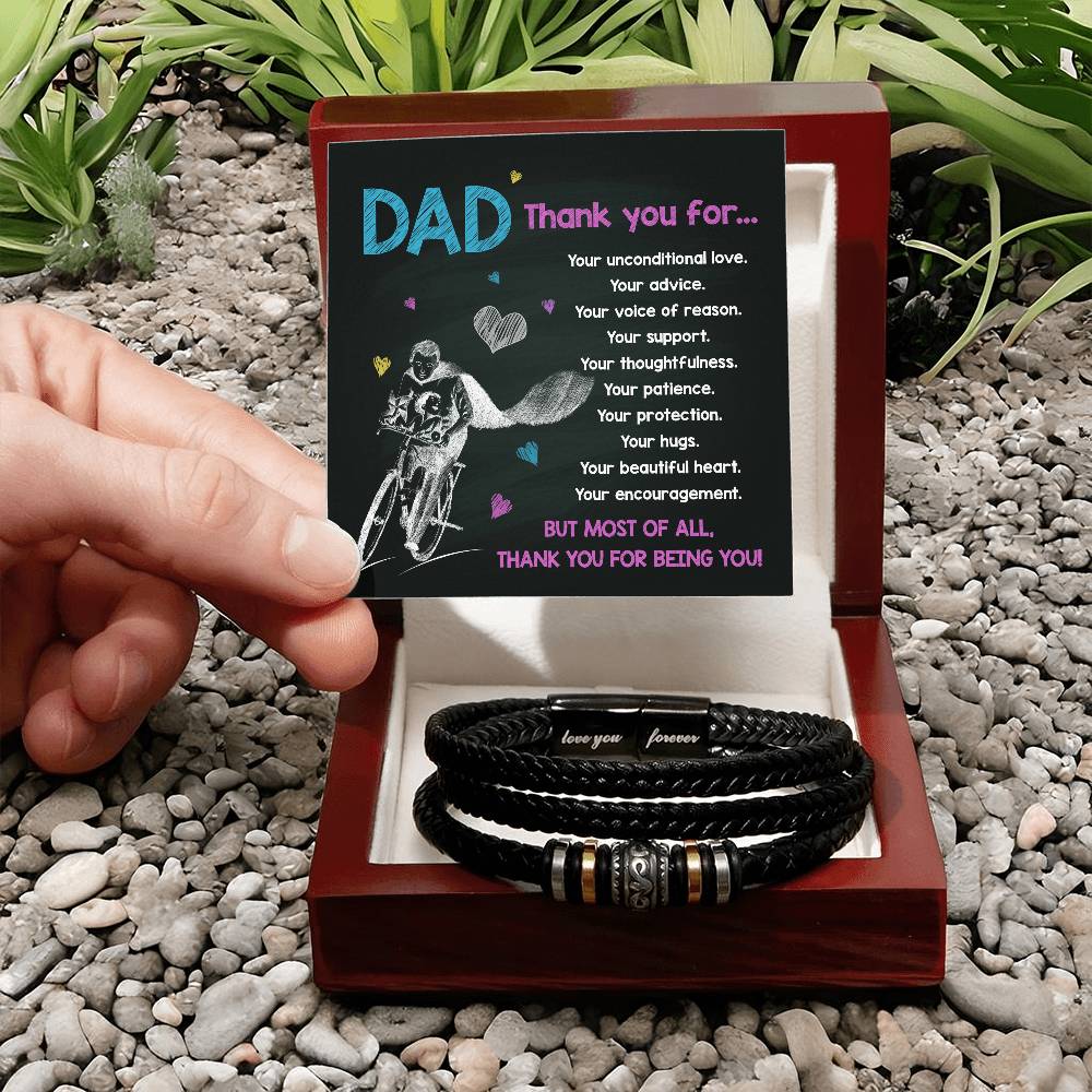 Bracelet Gift For Dad - Thank You For Being You