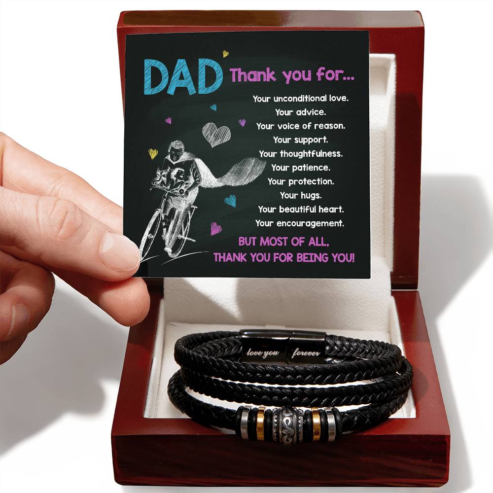 Bracelet Gift For Dad - Thank You For Being You