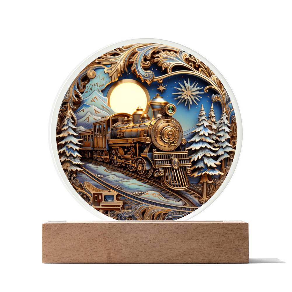 Christmas Acrylic Gift - Fairy Tale Train