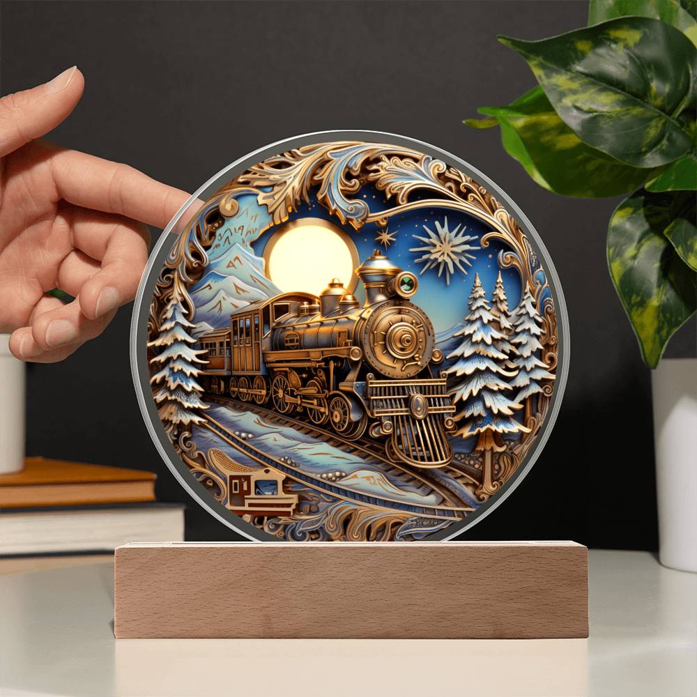 Christmas Acrylic Gift - Fairy Tale Train