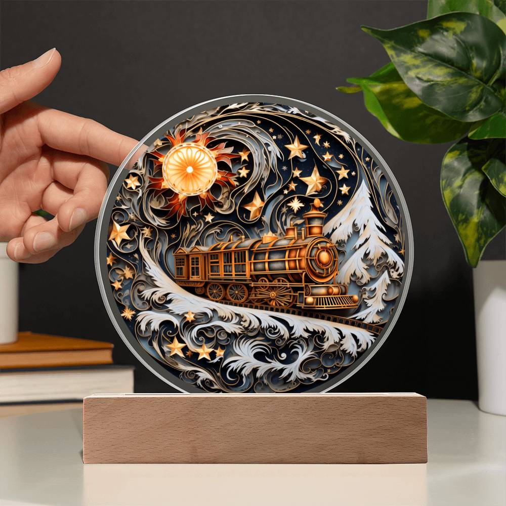 Christmas Acrylic Gift - Wonderful Train