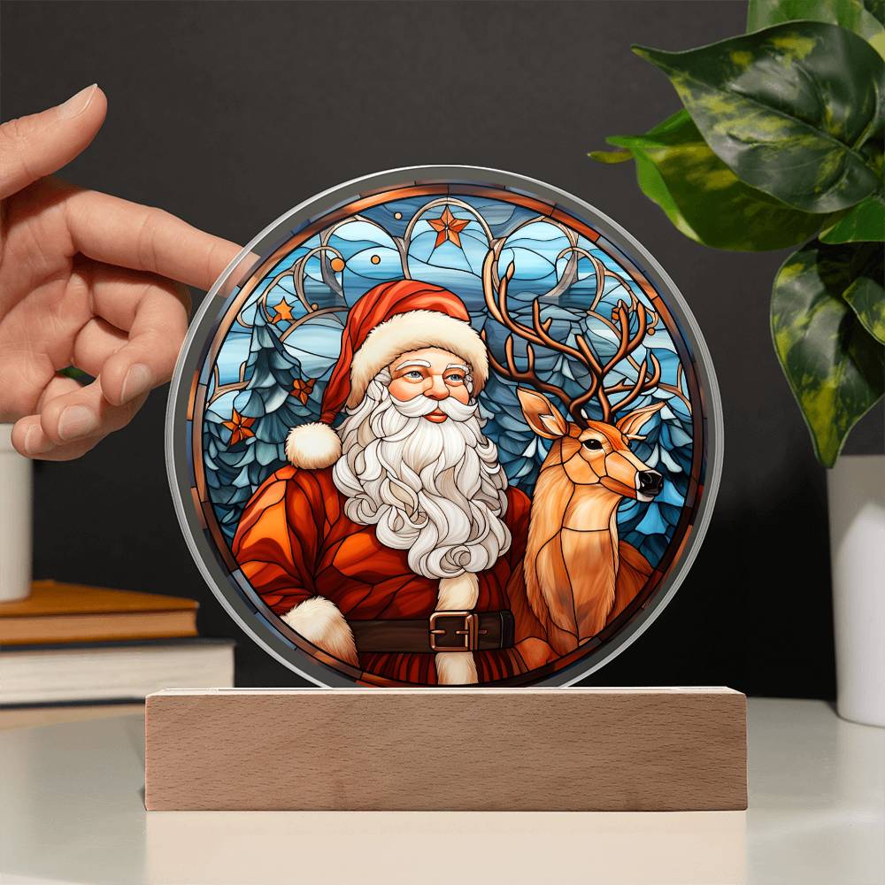 Christmas Acrylic Gift - Santa and Reindeer