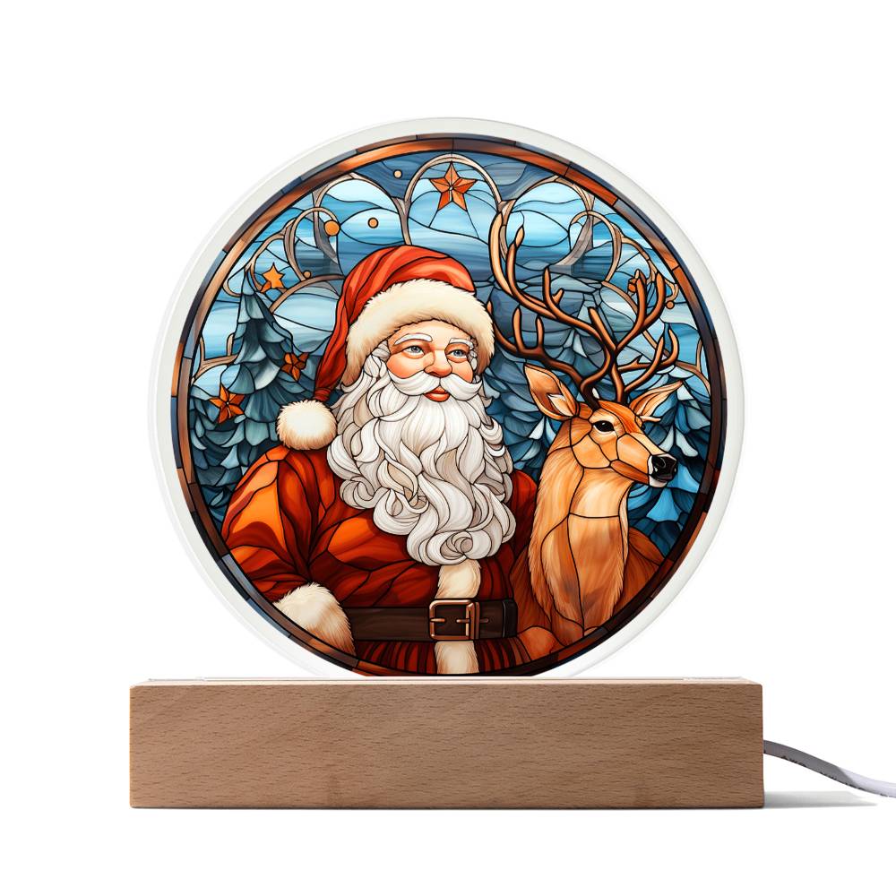 Christmas Acrylic Gift - Santa and Reindeer