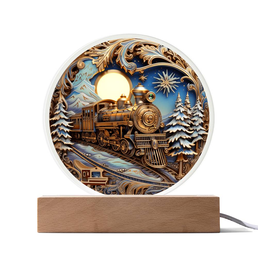 Christmas Acrylic Gift - Fairy Tale Train