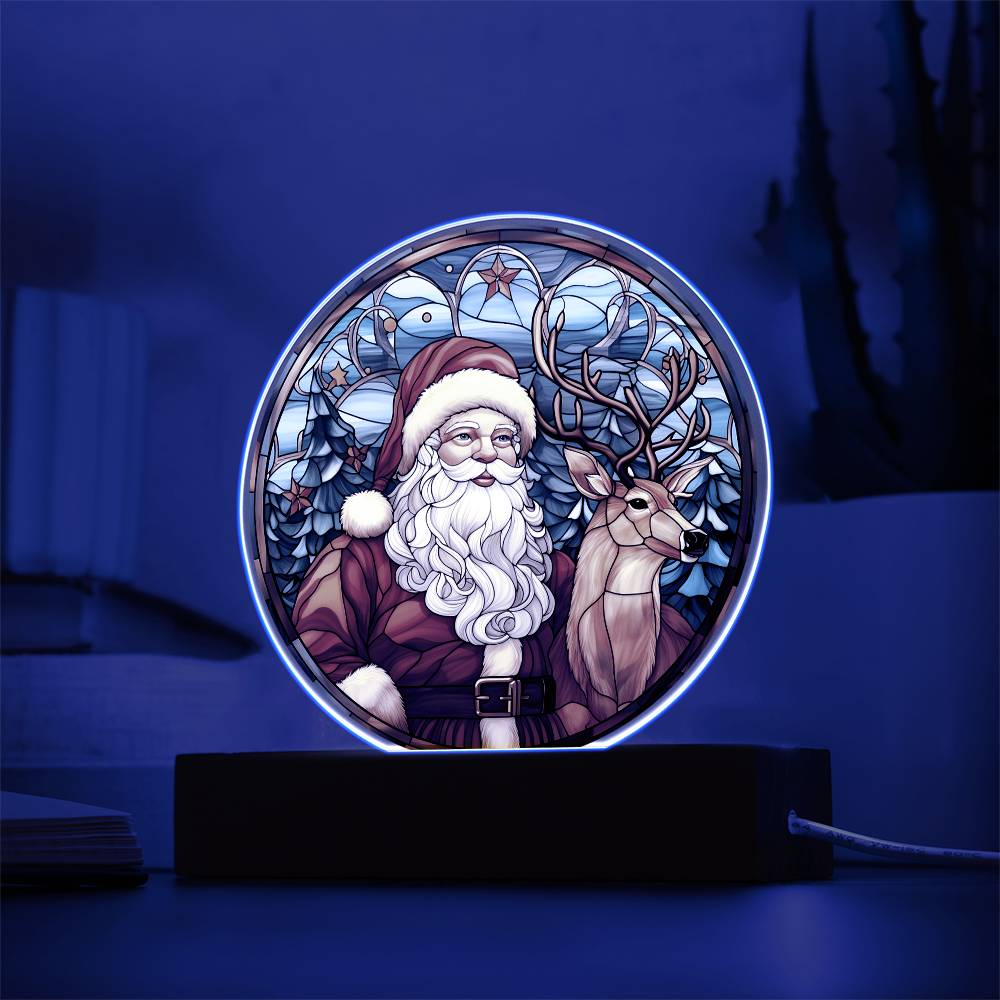 Christmas Acrylic Gift - Santa and Reindeer