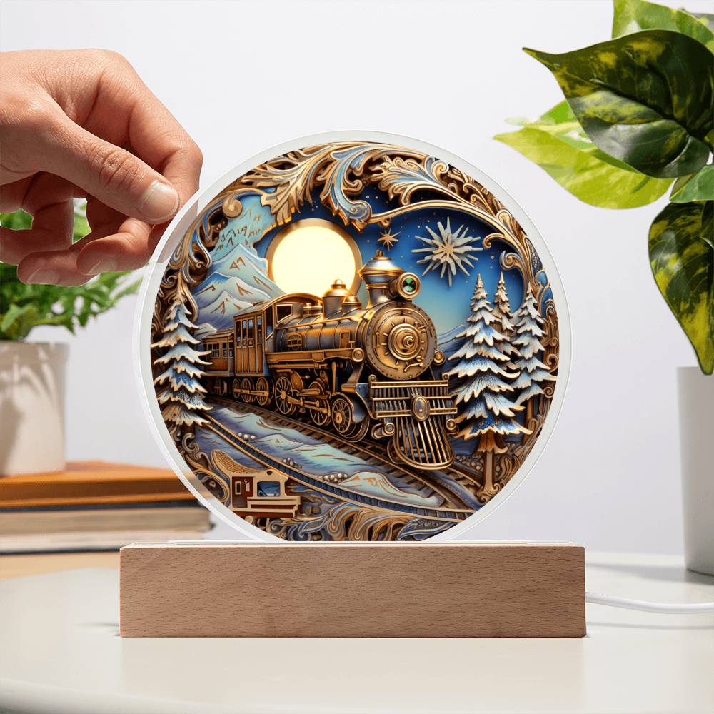Christmas Acrylic Gift - Fairy Tale Train