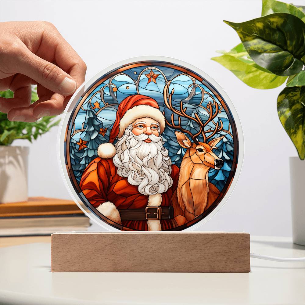 Christmas Acrylic Gift - Santa and Reindeer