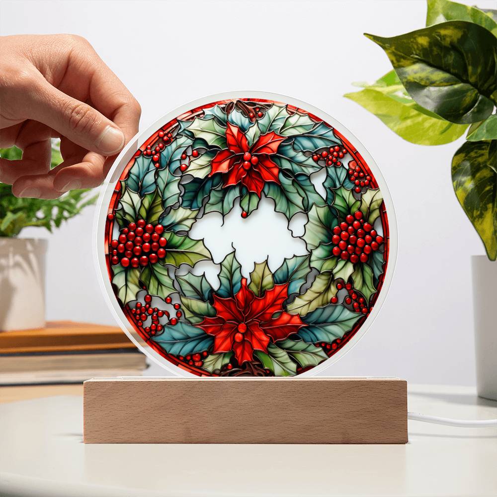 Christmas Acrylic Gift - Wreath