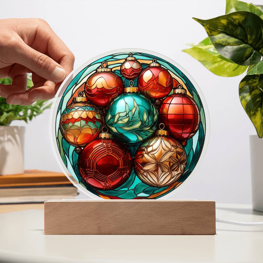 Christmas Acrylic Gift - Christmas Balls