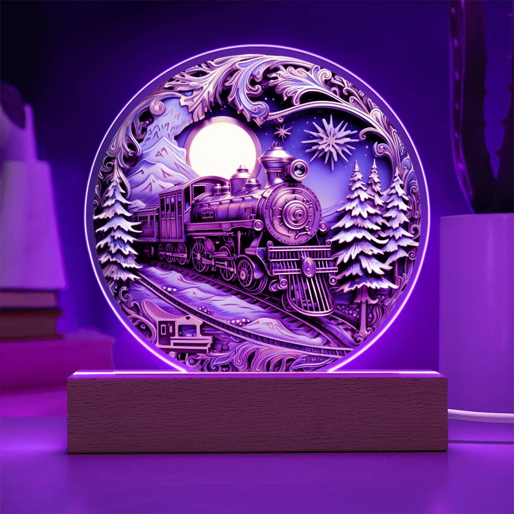 Christmas Acrylic Gift - Fairy Tale Train