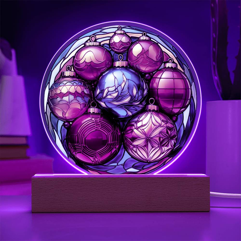 Christmas Acrylic Gift - Christmas Balls