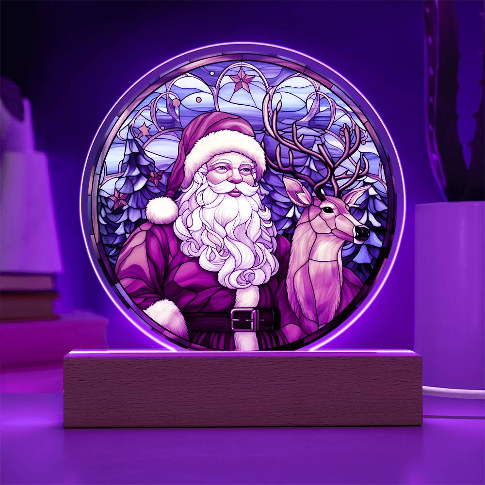 Christmas Acrylic Gift - Santa and Reindeer