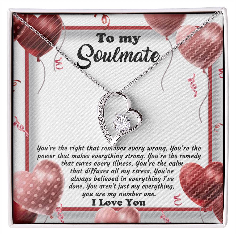 Valentine's Day Necklace Gift - Soulmate My Number One