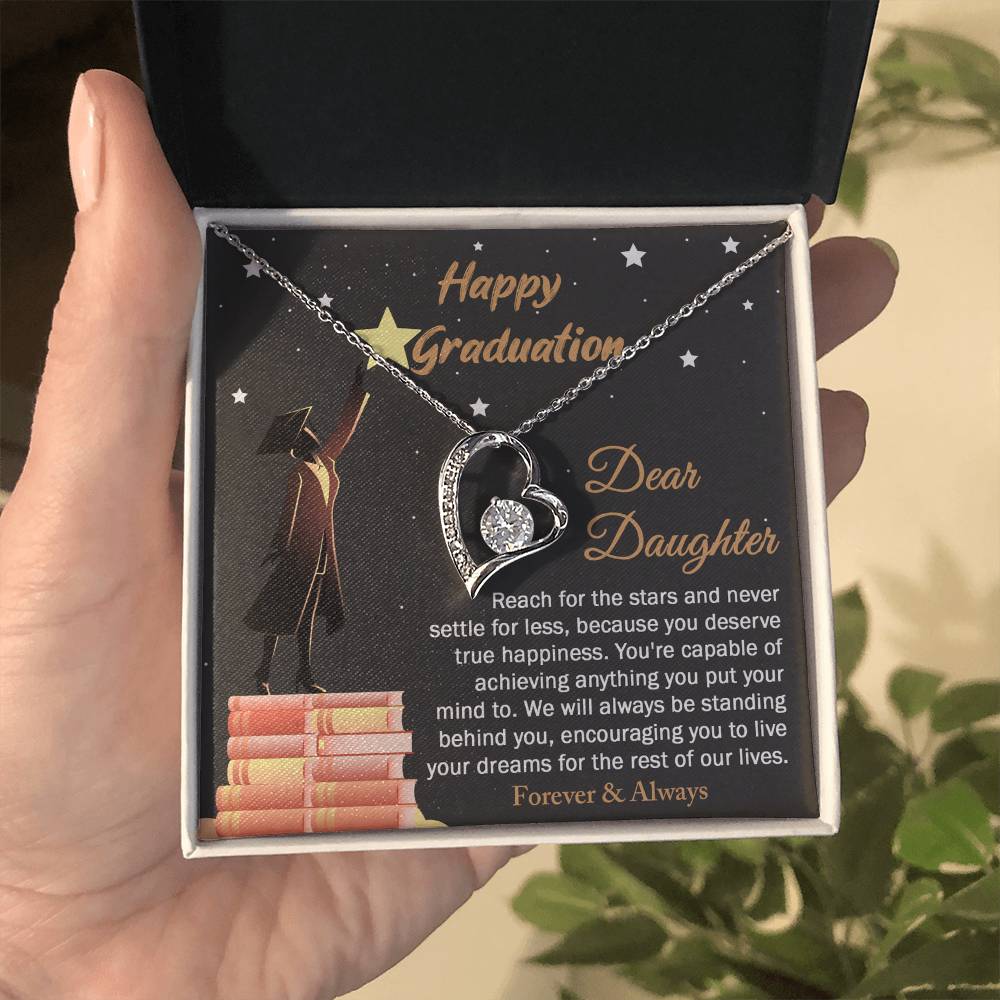 Necklace Gift For Daughter - Happy Graduation
