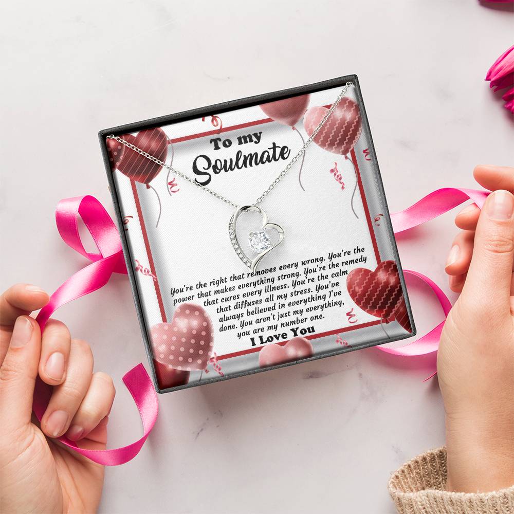 Valentine's Day Necklace Gift - Soulmate My Number One