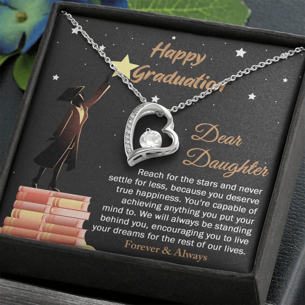 Necklace Gift For Daughter - Happy Graduation