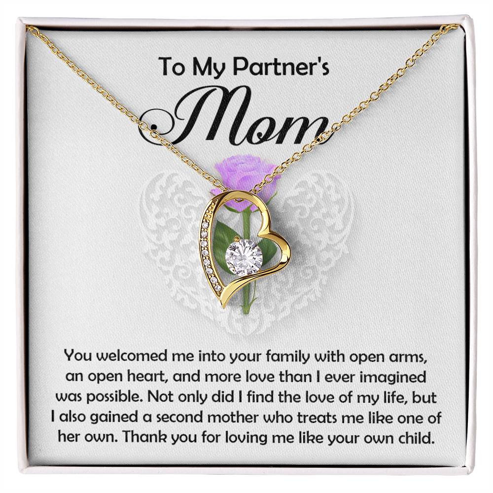 Necklace Gift For Partner's Mom - A Second Mother