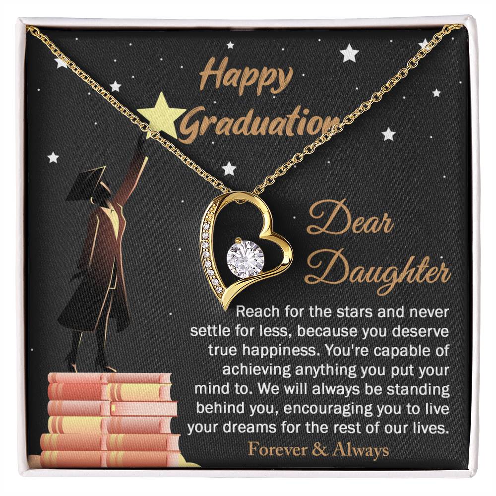 Necklace Gift For Daughter - Happy Graduation