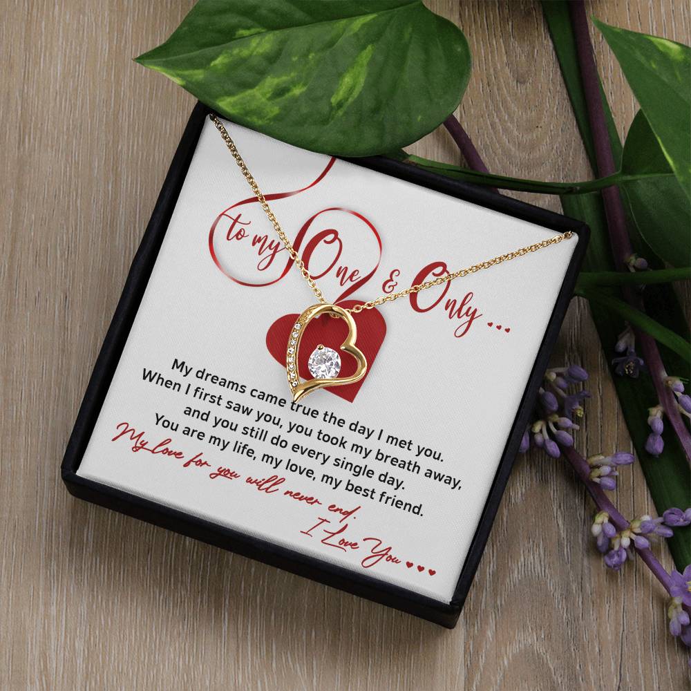 Valentine's Day Necklace Gift - Soulmate Never End