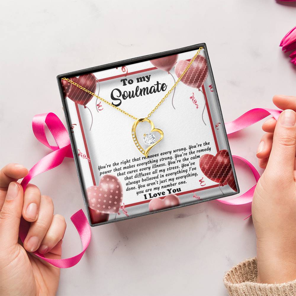 Valentine's Day Necklace Gift - Soulmate My Number One