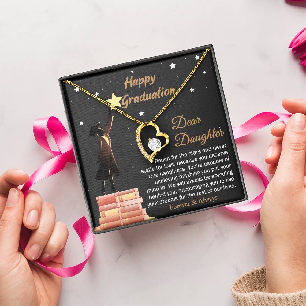 Necklace Gift For Daughter - Happy Graduation