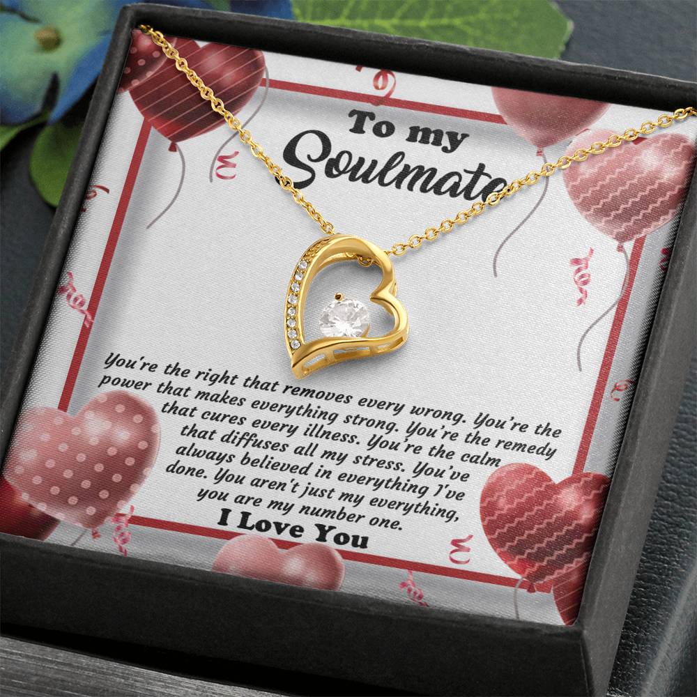 Valentine's Day Necklace Gift - Soulmate My Number One