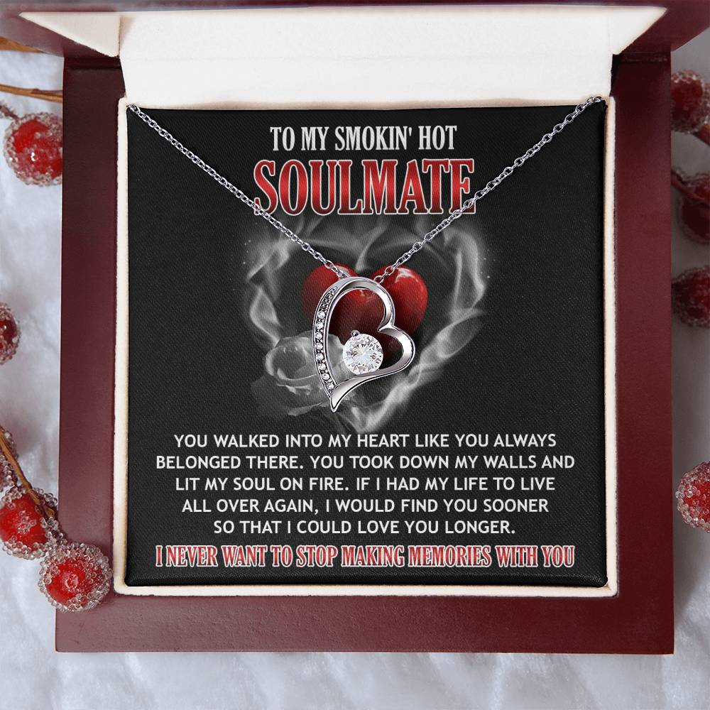 Valentine's Day Necklace Gift - Soulmate On Fire