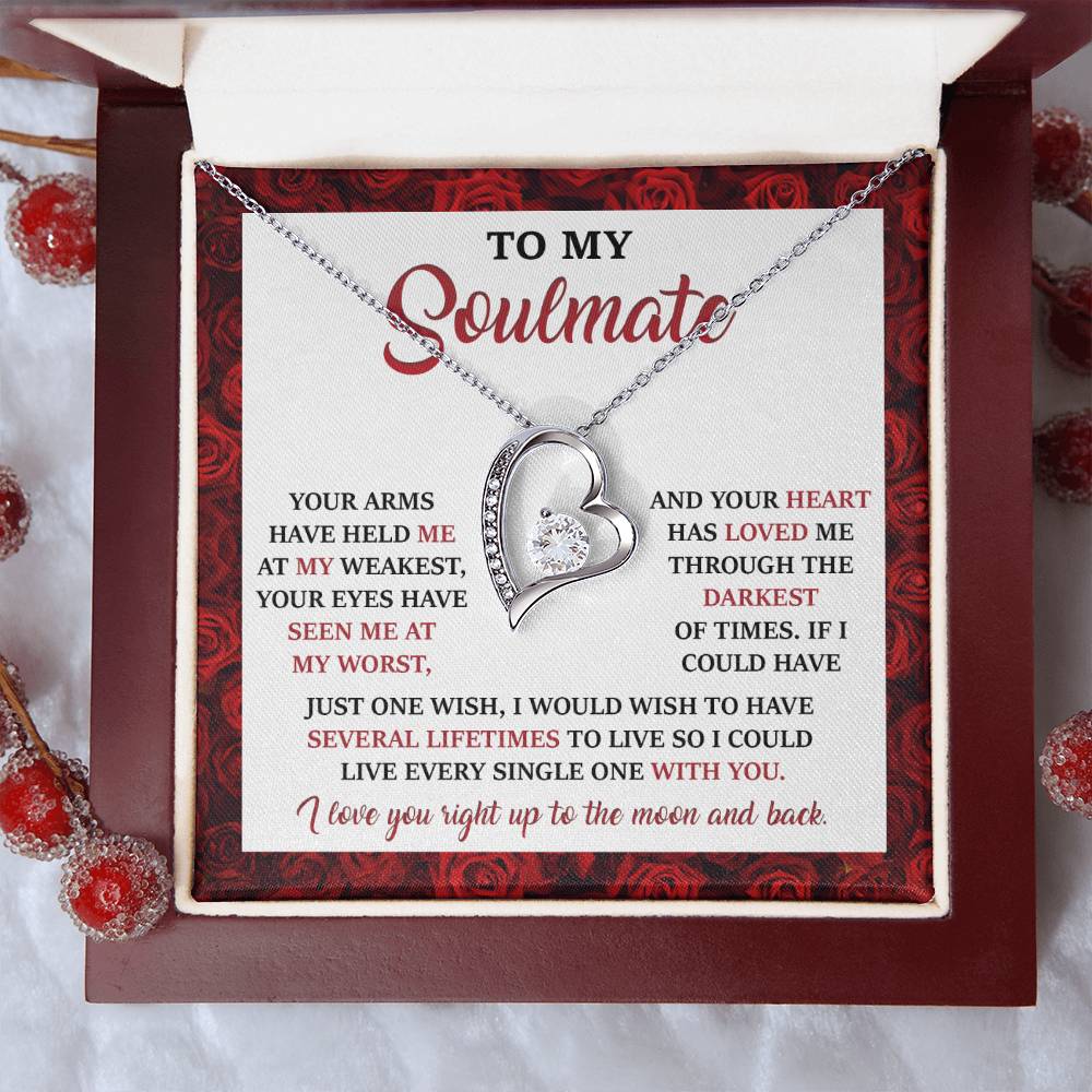 Valentine's Day Necklace Gift - Soulmate One Wish