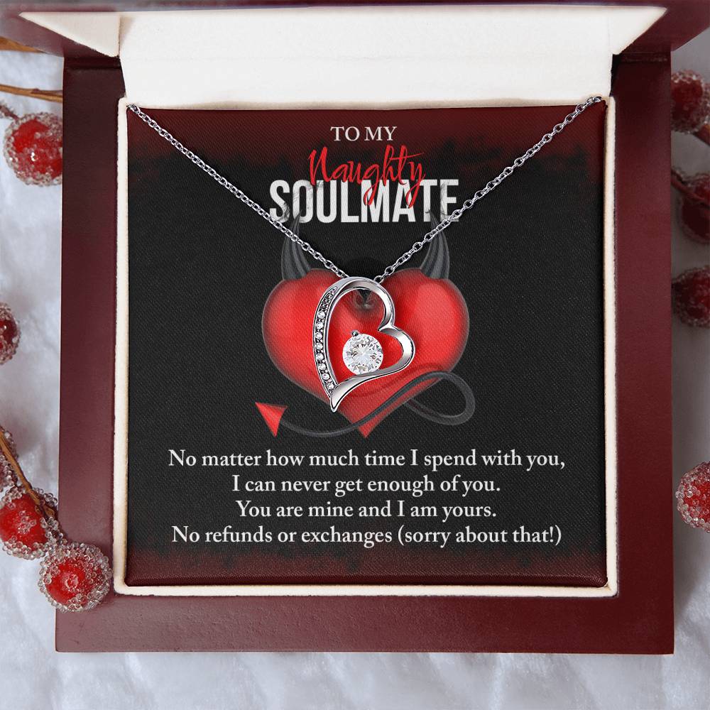 Valentine's Day Necklace Gift - Soulmate No Refunds