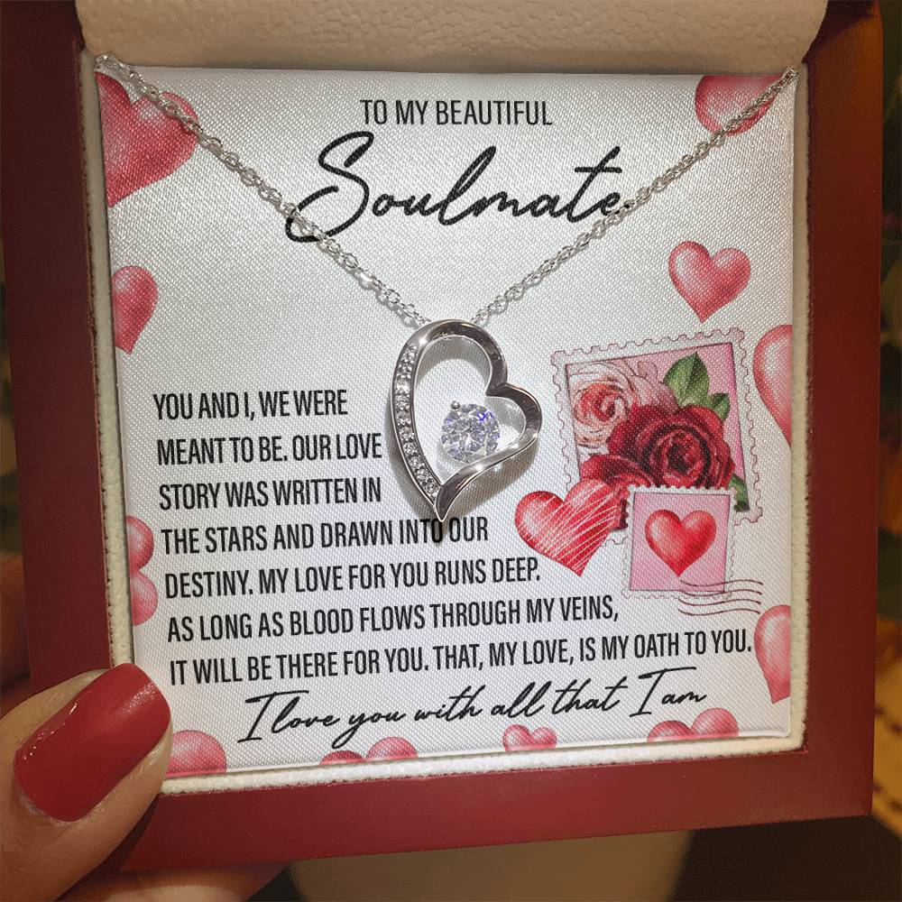 Valentine's Day Necklace Gift - Soulmate Meant To Be