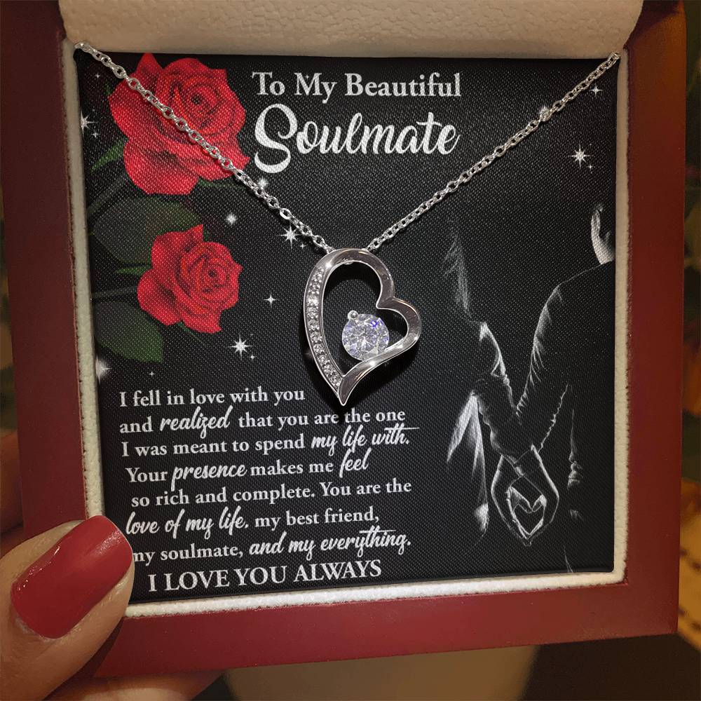 Valentine's Day Necklace Gift - Soulmate Spend My Life