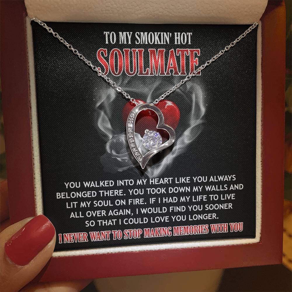 Valentine's Day Necklace Gift - Soulmate On Fire