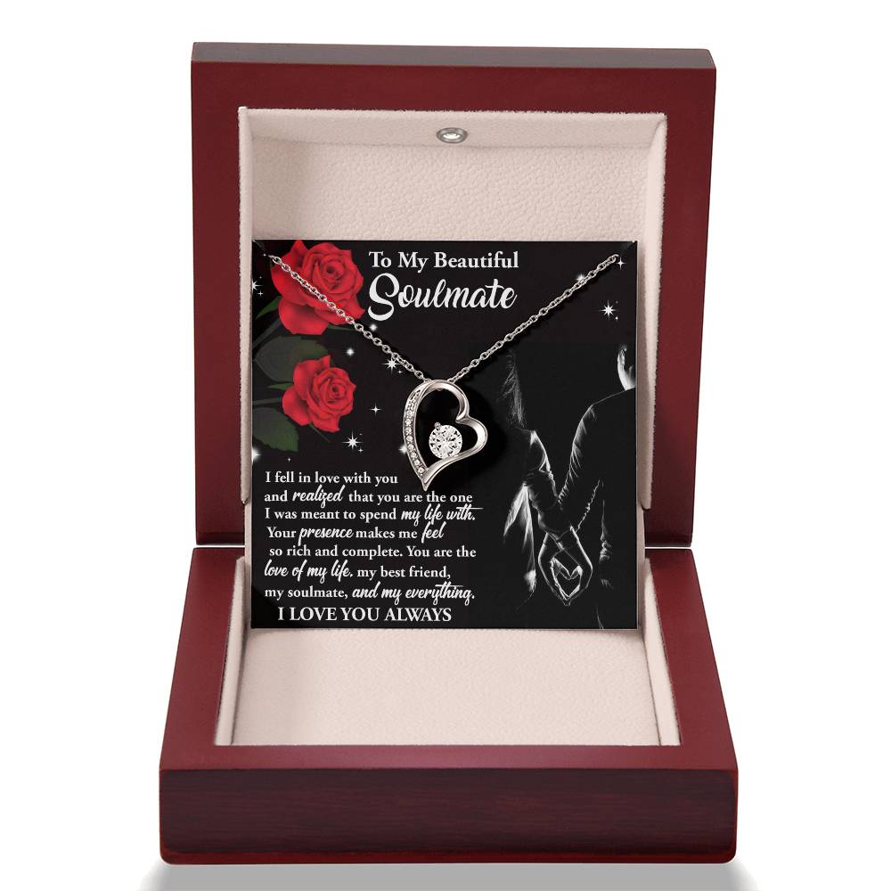 Valentine's Day Necklace Gift - Soulmate Spend My Life