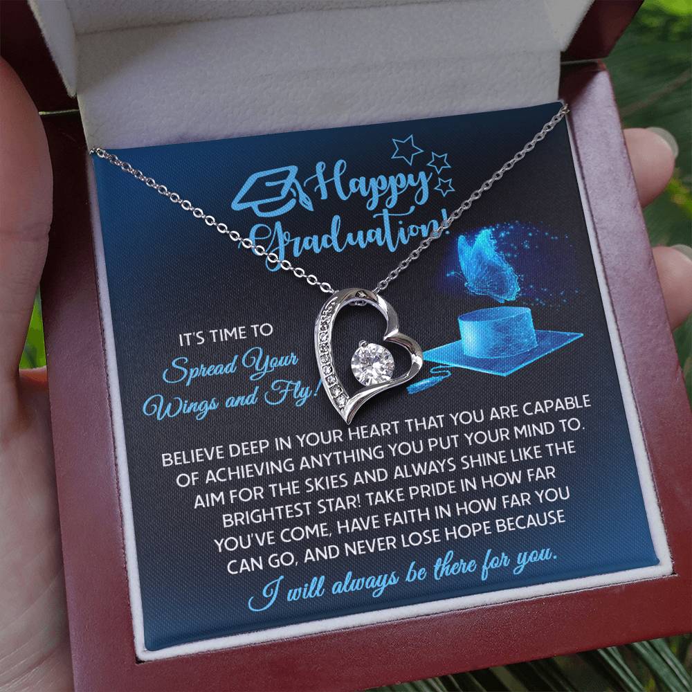 Necklace Graduation Gift - Spread Your Wings