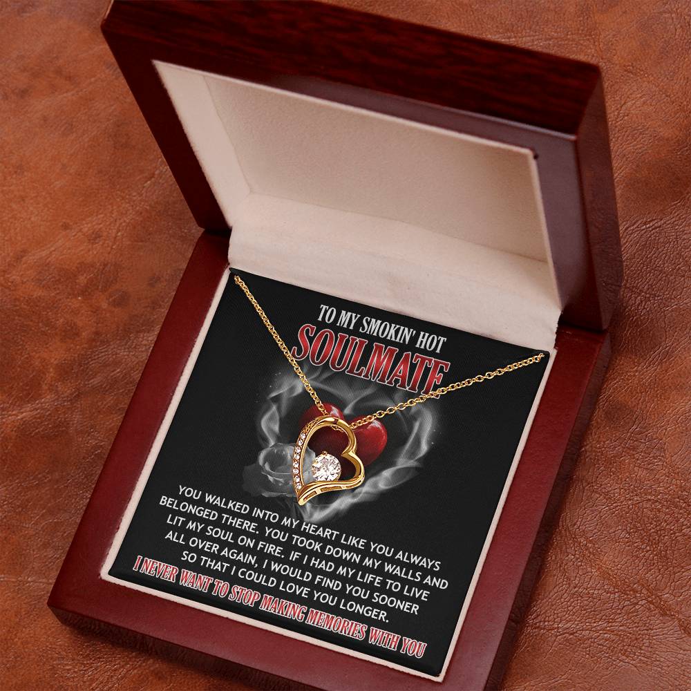 Valentine's Day Necklace Gift - Soulmate On Fire