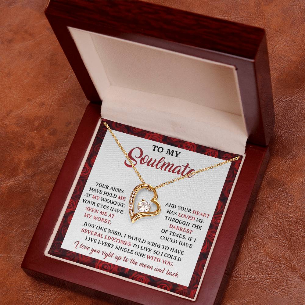 Valentine's Day Necklace Gift - Soulmate One Wish