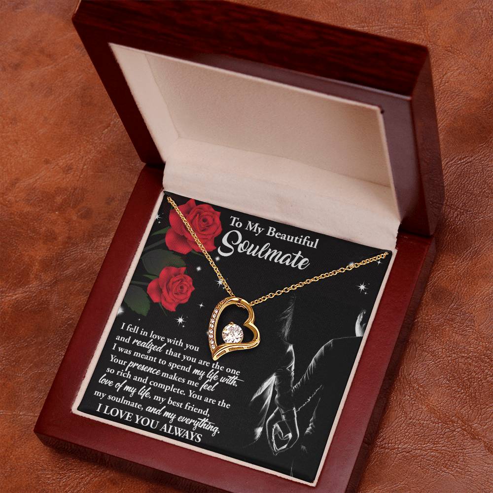 Valentine's Day Necklace Gift - Soulmate Spend My Life