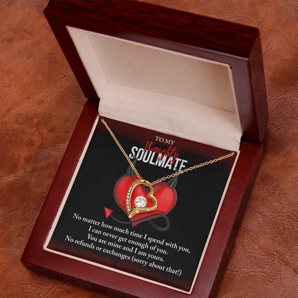 Valentine's Day Necklace Gift - Soulmate No Refunds