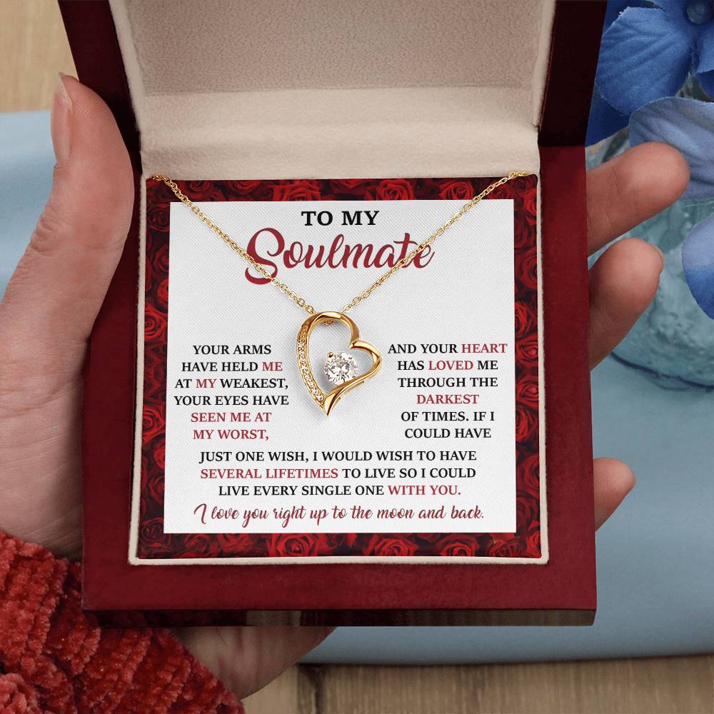 Valentine's Day Necklace Gift - Soulmate One Wish