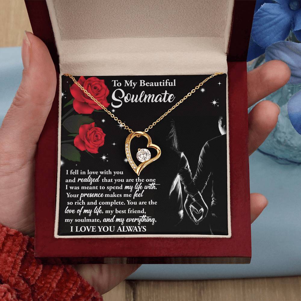 Valentine's Day Necklace Gift - Soulmate Spend My Life