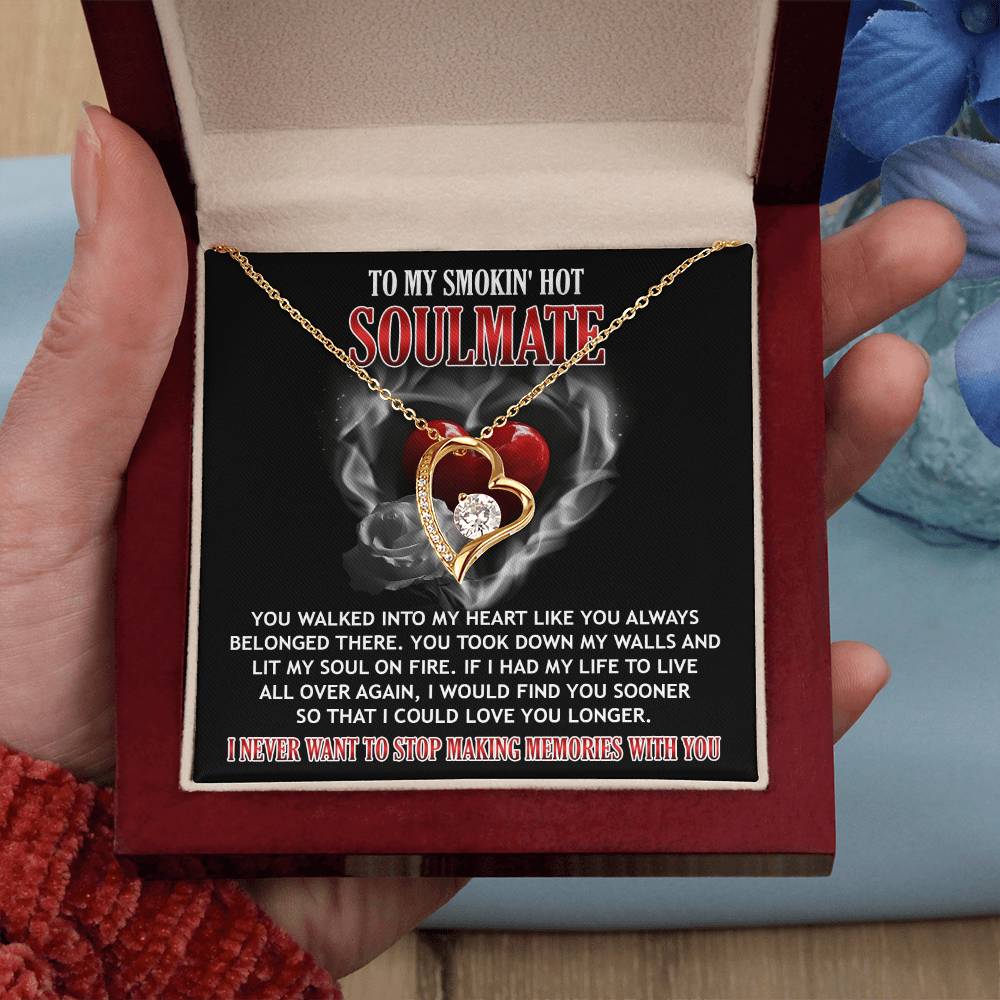 Valentine's Day Necklace Gift - Soulmate On Fire