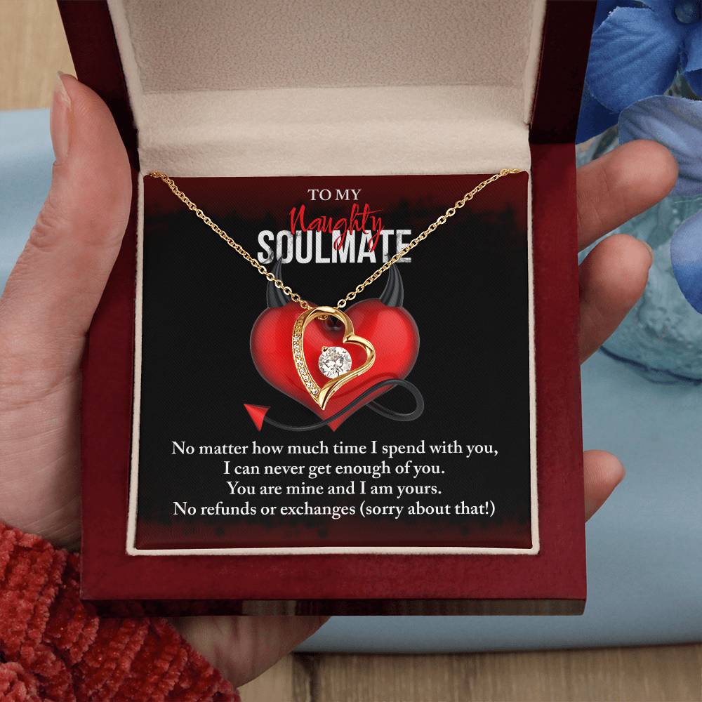 Valentine's Day Necklace Gift - Soulmate No Refunds