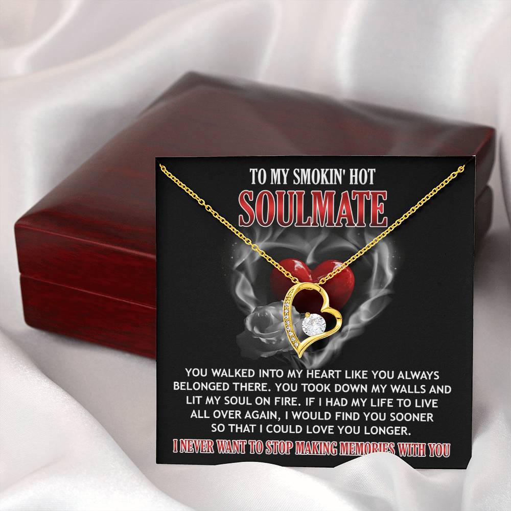 Valentine's Day Necklace Gift - Soulmate On Fire