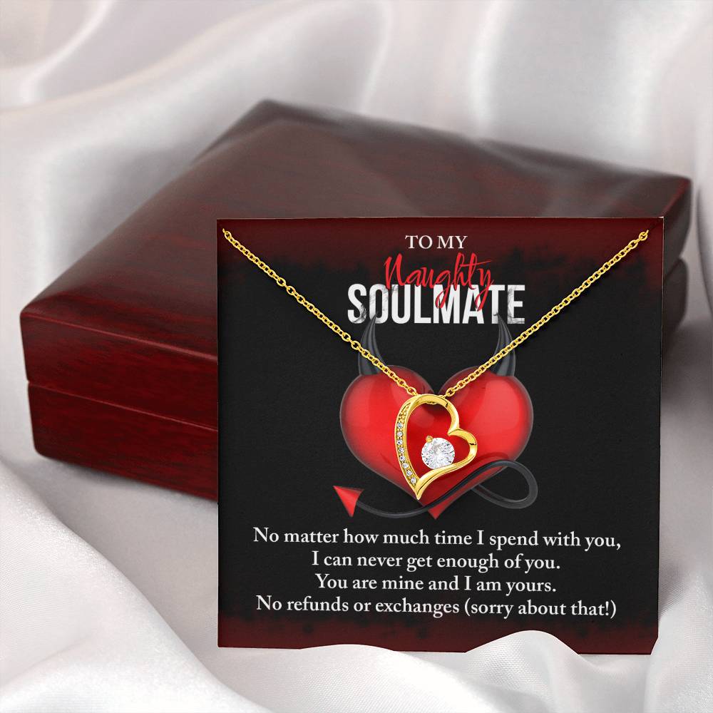 Valentine's Day Necklace Gift - Soulmate No Refunds