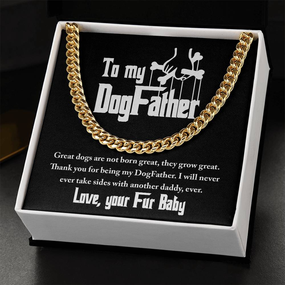 Cuban Link Chain Gift For Dog Dad - Never Take Sides